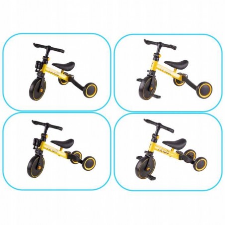Rowerek trójkołowy Trike Fix Mini 3w1 biegowy Żółty - 2