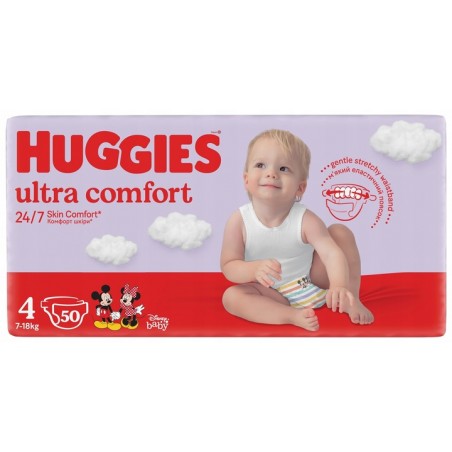 Pieluszki Huggies 4 ultra comfort 7-18kg 50 szt. - 5