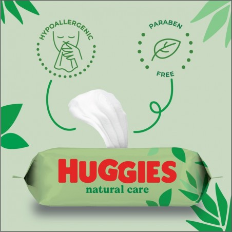 Chusteczki nawilżane Huggies Natural Care 560 szt. (10x56) - 2