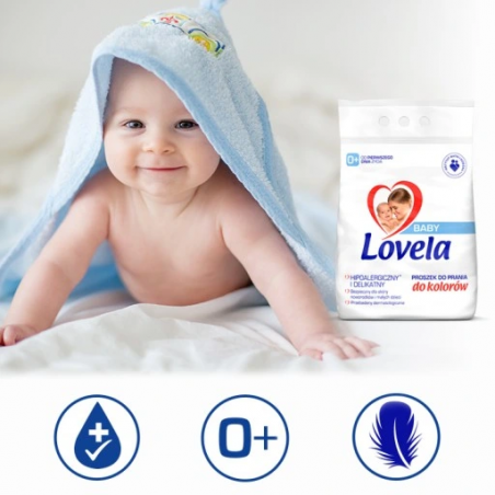 Lovela Baby Hipoalergiczny proszek do prania koloru dla dzieci 1,3 kg - 1
