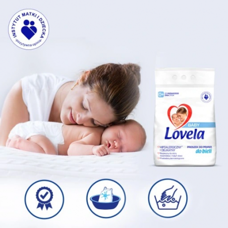 Lovela Baby Hipoalergiczny proszek do prania białego dla dzieci 1,3 kg - 3