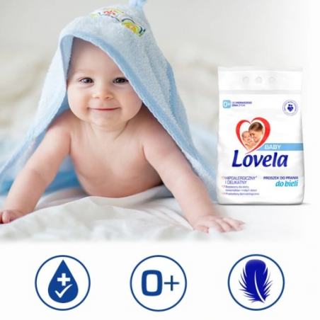 Lovela Baby Hipoalergiczny proszek do prania białego dla dzieci 1,3 kg - 4