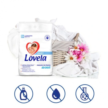 Lovela Baby Hipoalergiczny proszek do prania białego dla dzieci 1,3 kg - 5