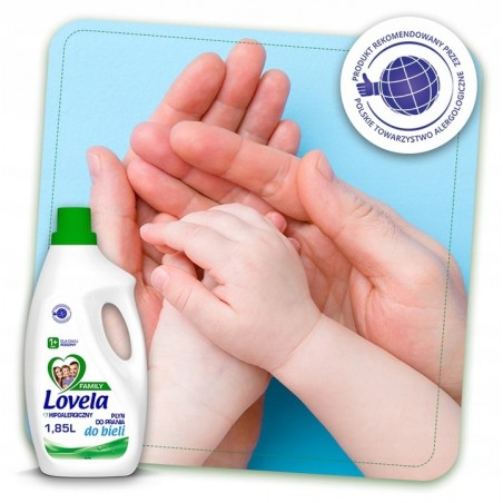 Lovela Family Hipoalergiczny Płyn do prania bieli dla całej rodziny 1,85l - 4