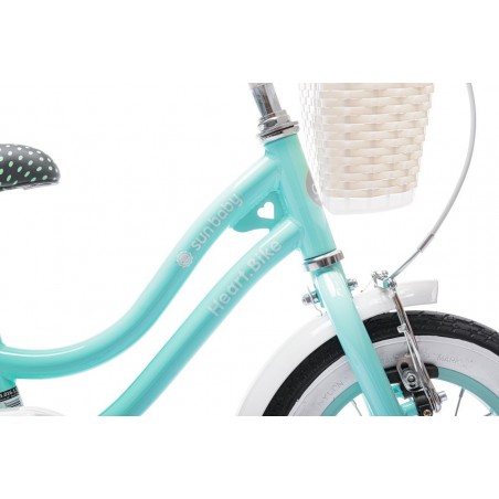 Rowerek dla dziewczynki 16 cali Heart bike - miętowy - 2