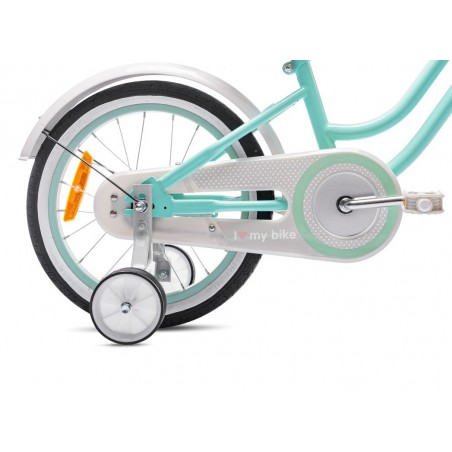 Rowerek dla dziewczynki 16 cali Heart bike - miętowy - 5