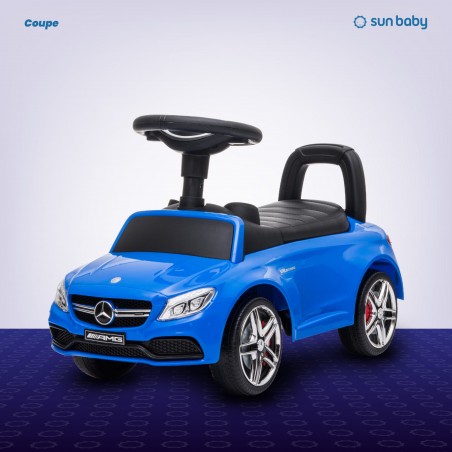 Sun Baby Jeździk pchacz chodzik samochód Mercedes Amg C63 Coupe niebieski - 6