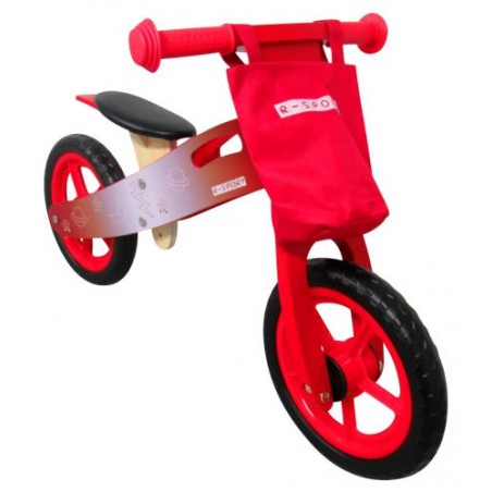 Ragil Rowerek biegowy R10 czerwony  drewniany R-Sport Koła EVA - 6