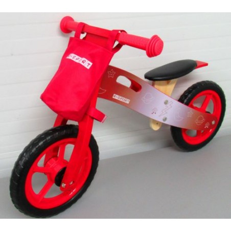 Ragil Rowerek biegowy R10 czerwony  drewniany R-Sport Koła EVA - 8