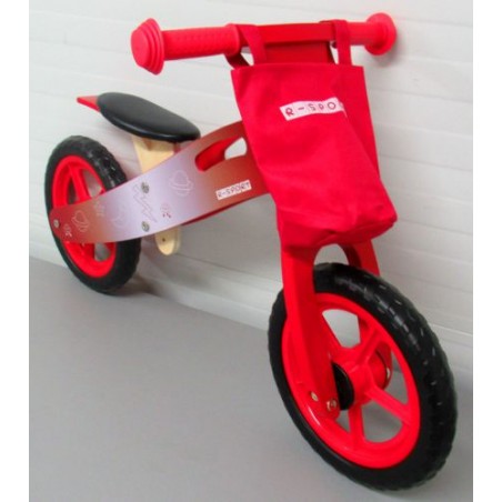 Ragil Rowerek biegowy R10 czerwony  drewniany R-Sport Koła EVA - 11