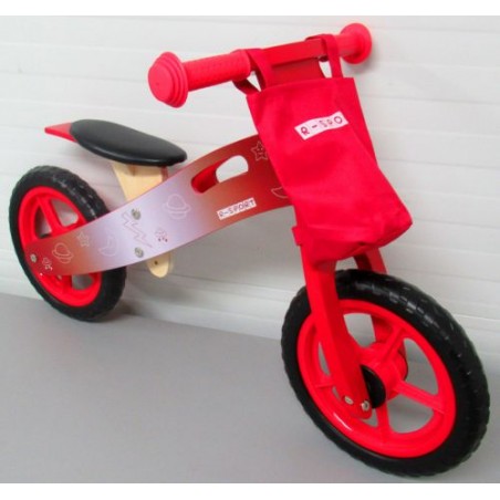 Ragil Rowerek biegowy R10 czerwony  drewniany R-Sport Koła EVA - 12