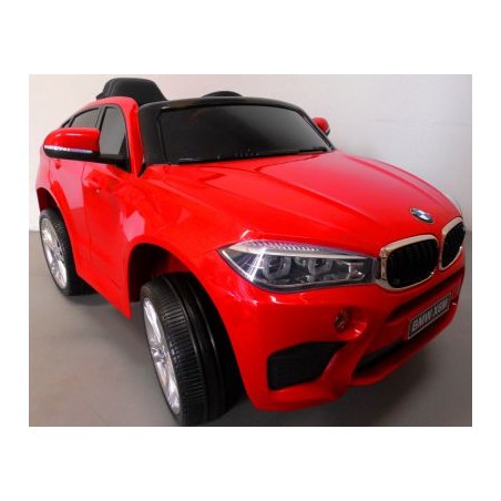 Ragil BMW X6M czerwony Miękkie koła Eva, miękki fotelik Licencja - 3