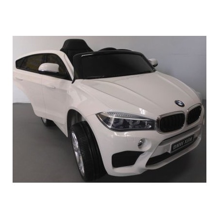 Ragil BMW X6M Biały Miękkie koła Eva, miękki fotelik Licencja - 1