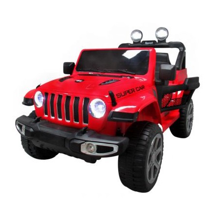 Ragil Duży Jeep X4 4x4  czerwony, Miękki Fotelik napęd na 4 koła Bujak - 2