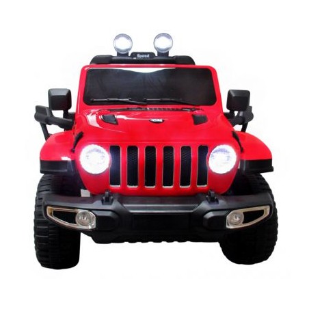 Ragil Duży Jeep X4 4x4  czerwony, Miękki Fotelik napęd na 4 koła Bujak - 12