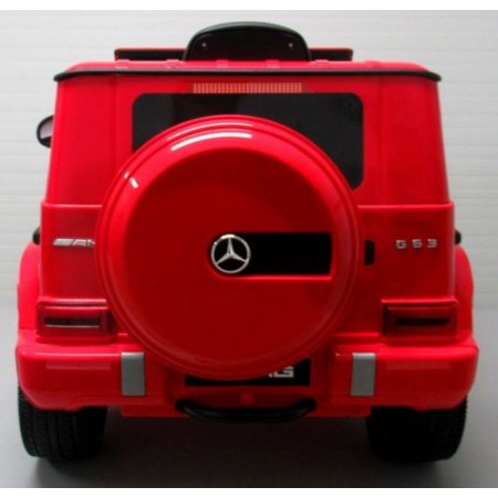 Ragil Mercedes G63 czerwony  Piankowe koła Eva, miękki fotelik Licencja - 6