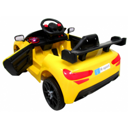 Ragil Cabrio A1 Żółty, autko na akumulator, funkcja bujania, PILOT - 6