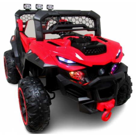 Ragil Buggy X9 Autko na akumulator, czerwony, fotelik z ekoskóry - 1