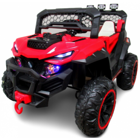 Ragil Buggy X9 Autko na akumulator, czerwony, fotelik z ekoskóry - 2