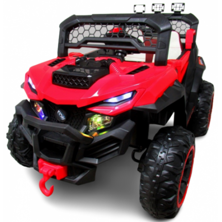 Ragil Buggy X9 Autko na akumulator, czerwony, fotelik z ekoskóry - 4