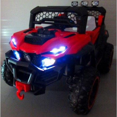 Ragil Buggy X9 Autko na akumulator, czerwony, fotelik z ekoskóry - 10