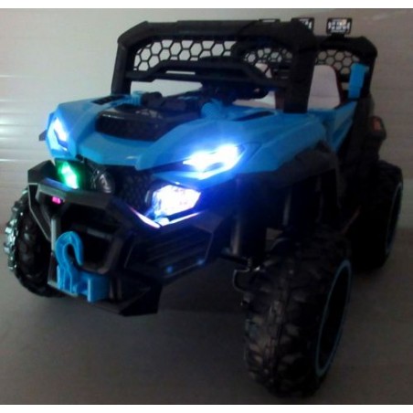 Ragil Buggy X9 Autko na akumulator, niebieski, fotelik z ekoskóry - 4