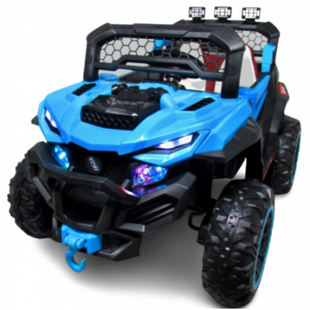 Ragil Buggy X9 Autko na akumulator, niebieski, fotelik z ekoskóry - 6