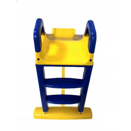 Zjeżdżalna wolnostojąca Doloni 140 cm do 25 kg niebiesko-żółta - 1