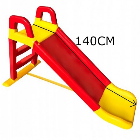 Zjeżdżalna wolnostojąca Doloni 140 cm do 25 kg niebiesko-żółta - 3
