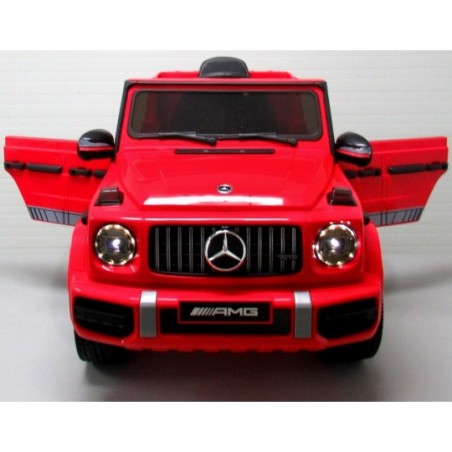 Ragil Mercedes G63 czerwony  Piankowe koła Eva, miękki fotelik Licencja - 13