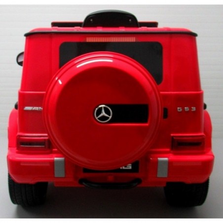 Ragil Mercedes G63 czerwony  Piankowe koła Eva, miękki fotelik Licencja - 17